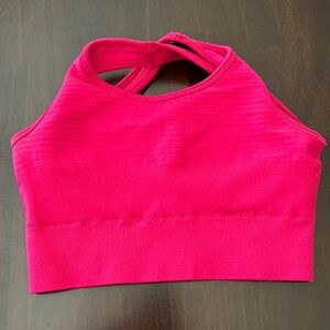 Hot pink Alphalete sports bra